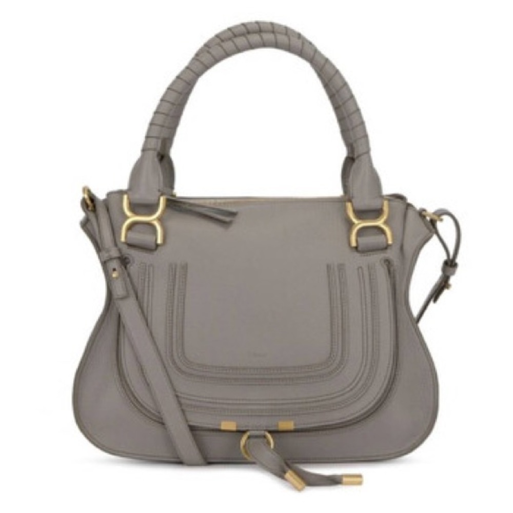 Chloe Marcie Medium Handbag Gray